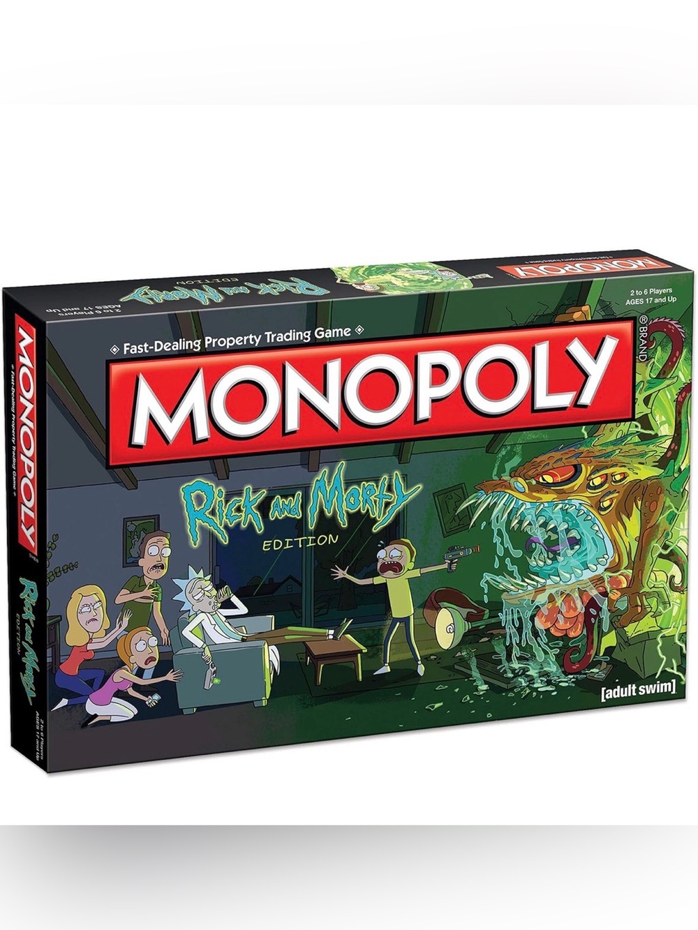 NEW in Sealed Box Rick and Morty Edition Board Game Monopoly (2016)